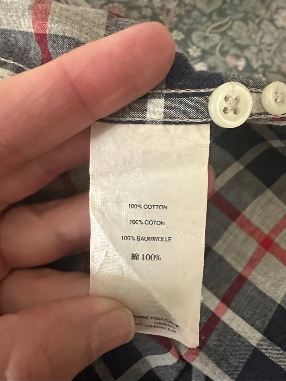 J. Crew Slim Button-Down Plaid Shirt - Navy, Red & White